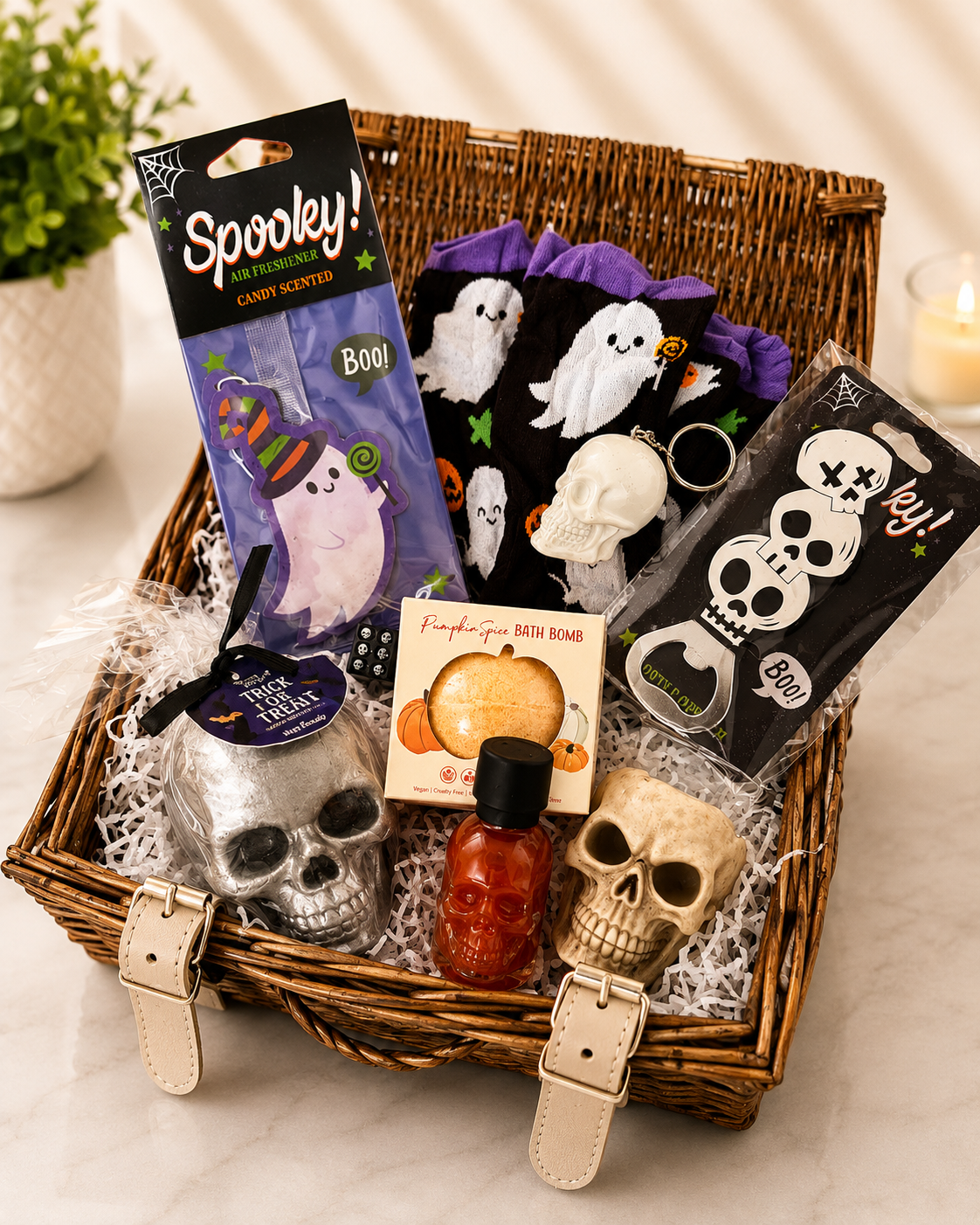 Halloween Boo Box for Him spooky gift hamper full box