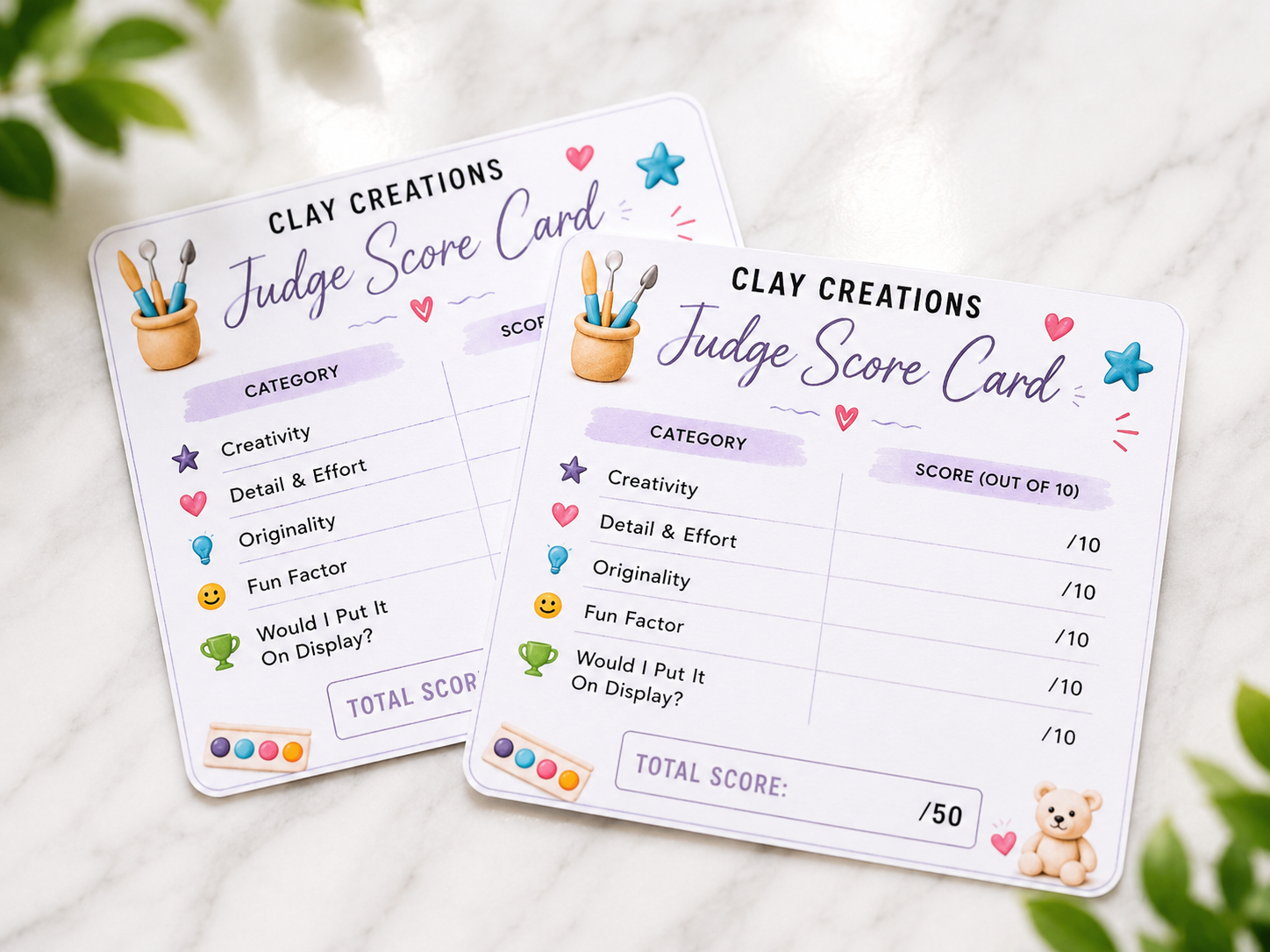 Clay Creations Date Night Gift Box – Couples Sculpting Challenge Kit