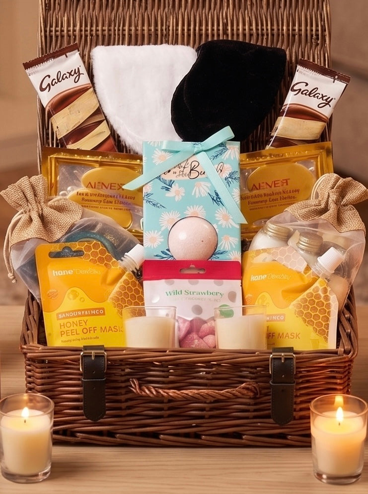 Couples Spa Night In Hamper – Luxury Date Night Self Care Gift Box