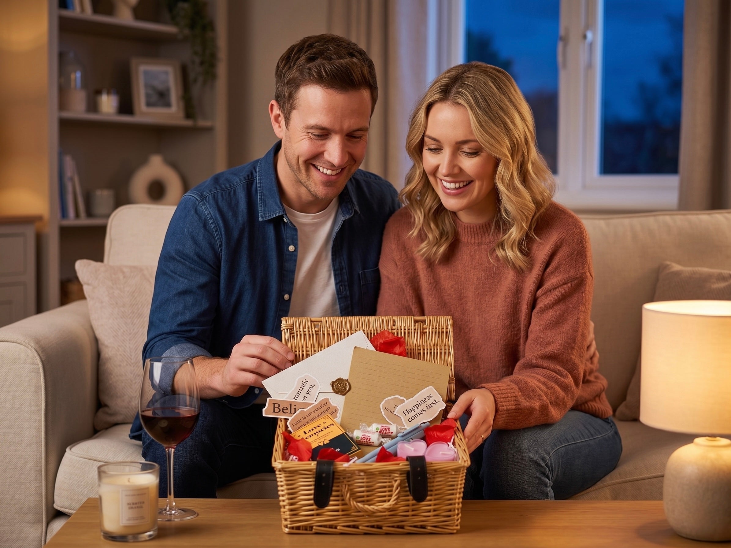 Love Letter Writing Date Night Gift Box – Romantic Couples Activity Kit