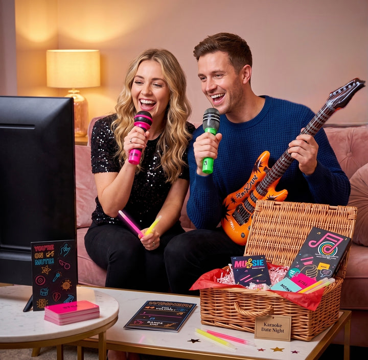 Karaoke Grab the Mic Date Night Gift Box – Fun Couples Party Night In UK