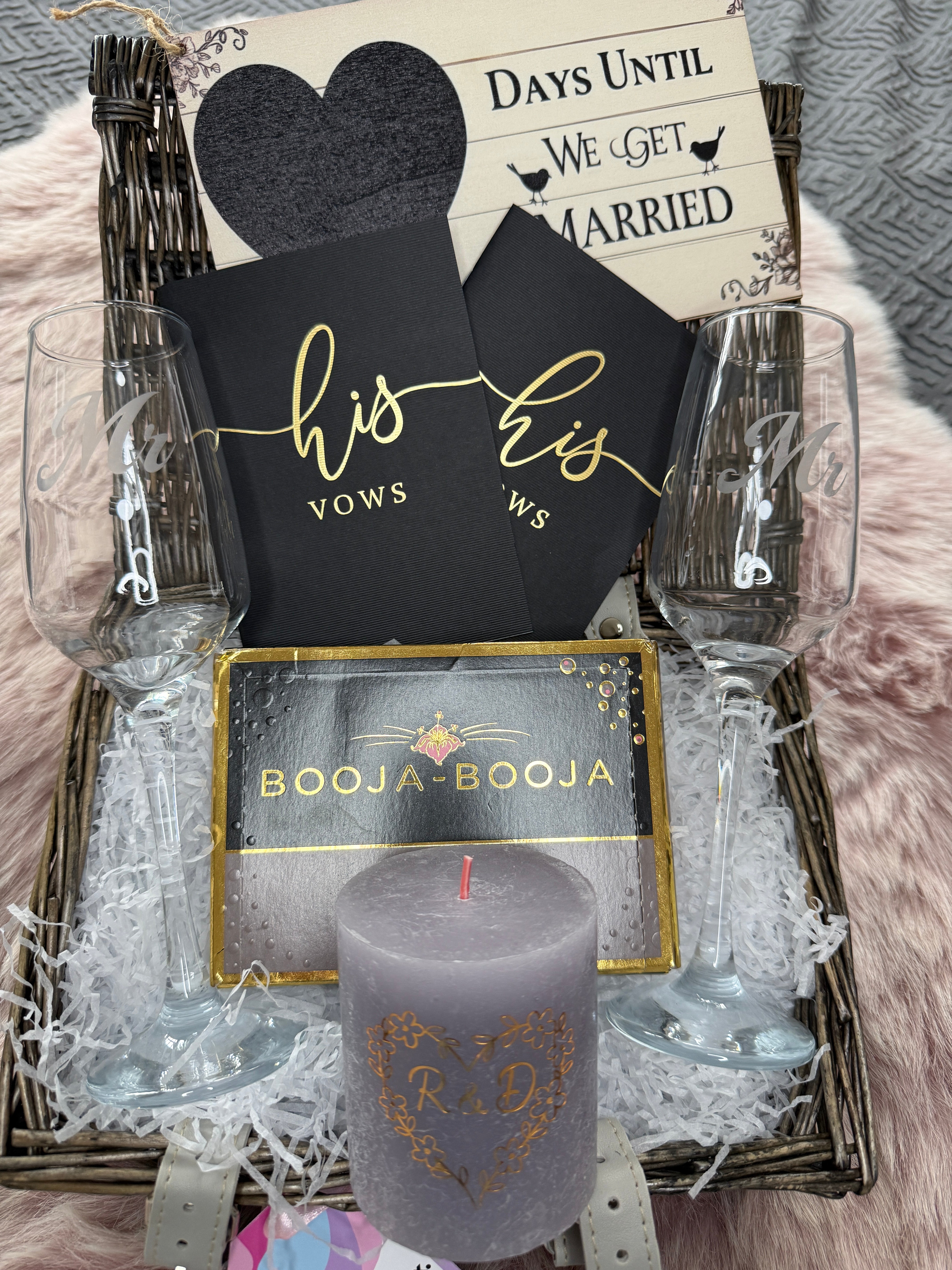 Mr & Mr Personalised Engagement Congratulations Hamper Gift