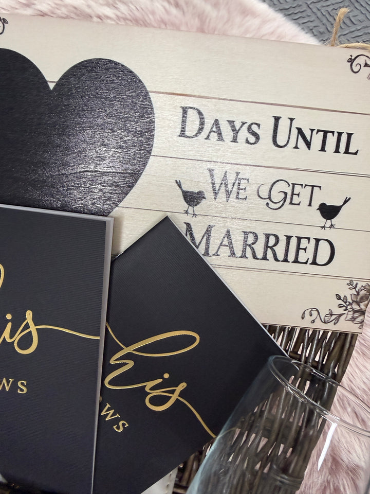 Mr & Mr Personalised Engagement Congratulations Hamper Gift