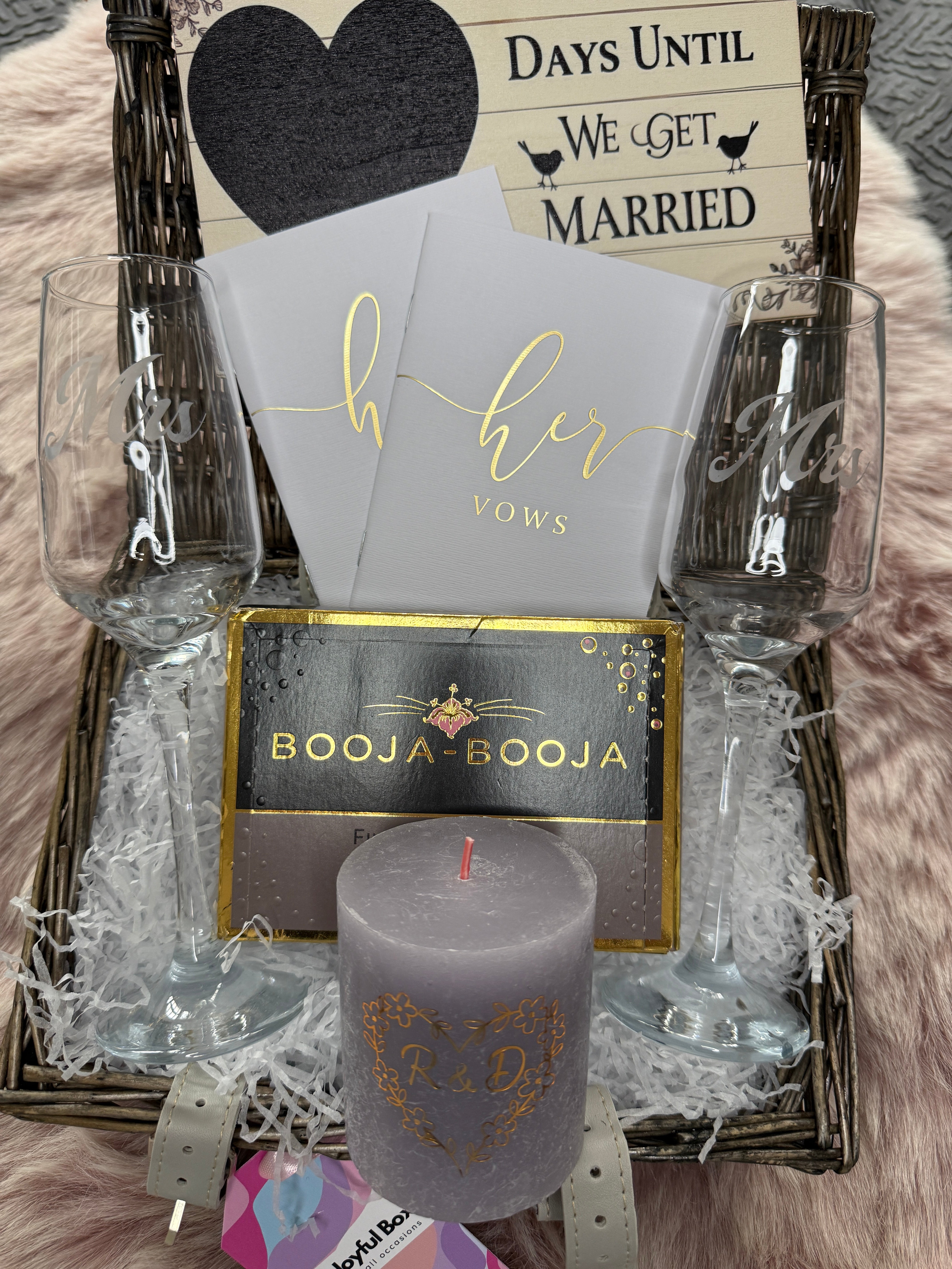 Mrs & Mrs Personalised Engagement Congratulations Hamper Gift