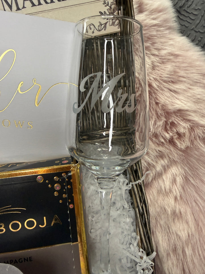 Mrs & Mrs Personalised Engagement Congratulations Hamper Gift