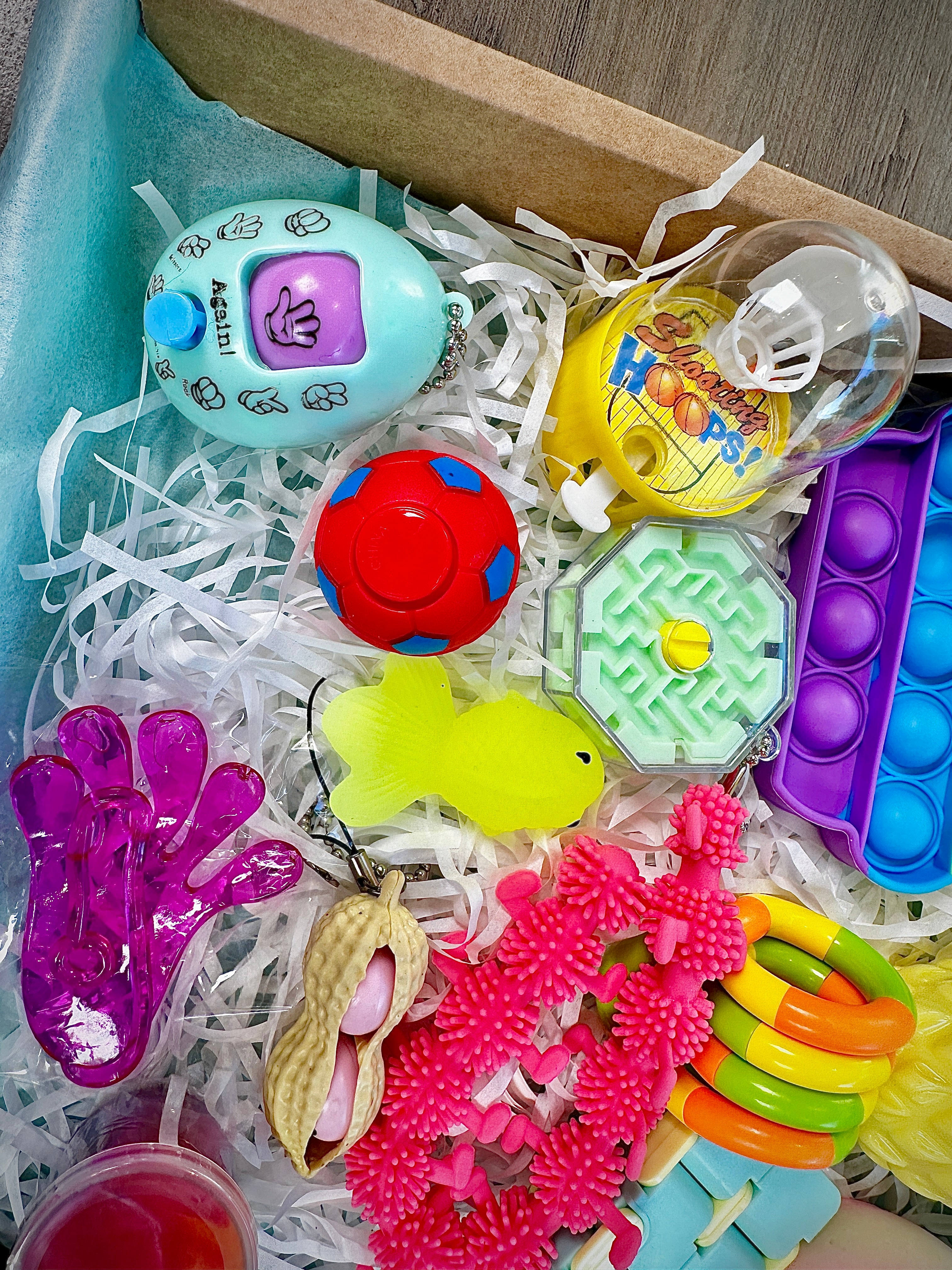 Little Squishers Fidget Toy Gift Box Containing 15, 10 or 5 Toys