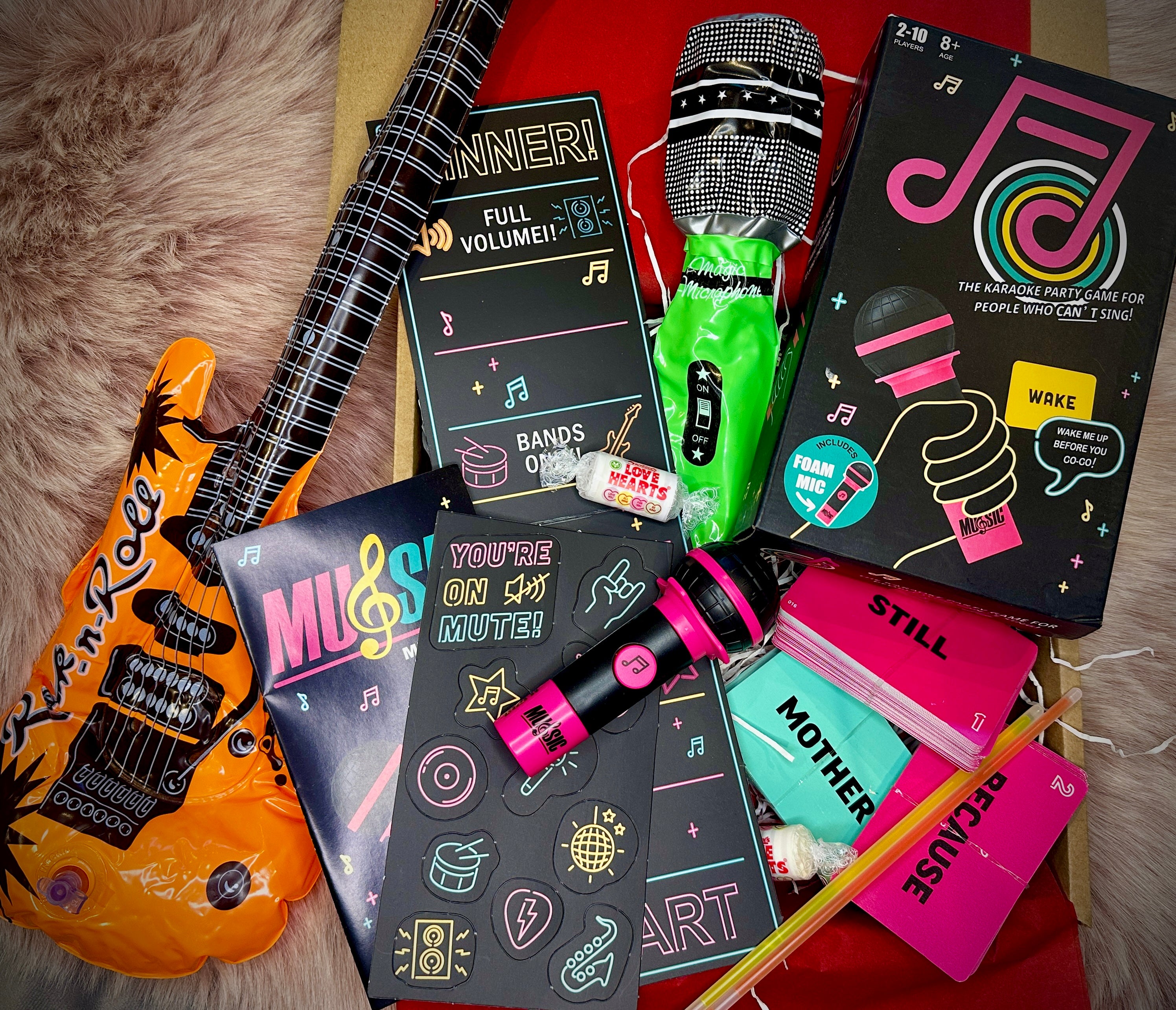 Karaoke Style Grab the Mic Date Night Gift Box