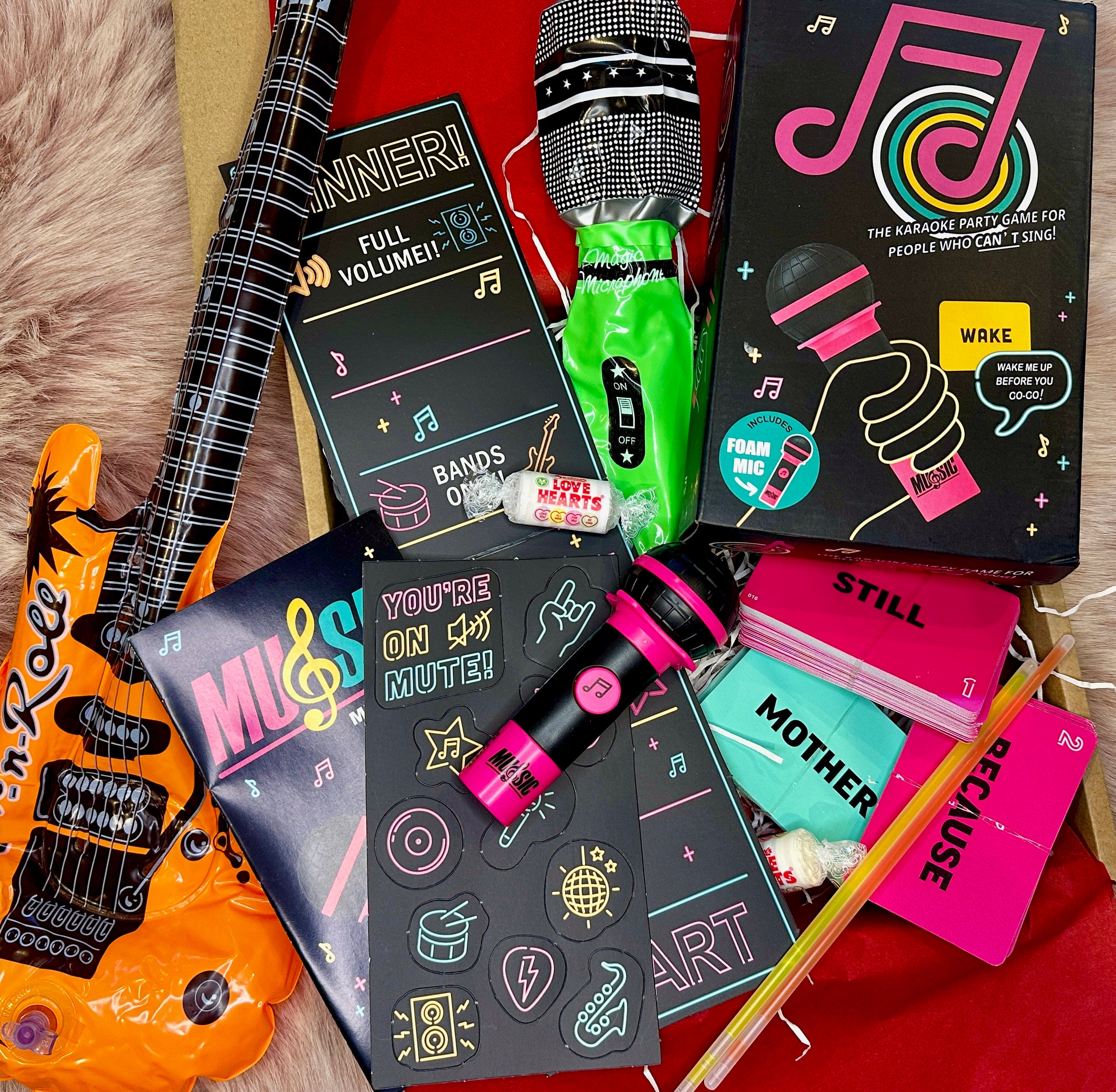 Karaoke Style Grab the Mic Date Night Gift Box