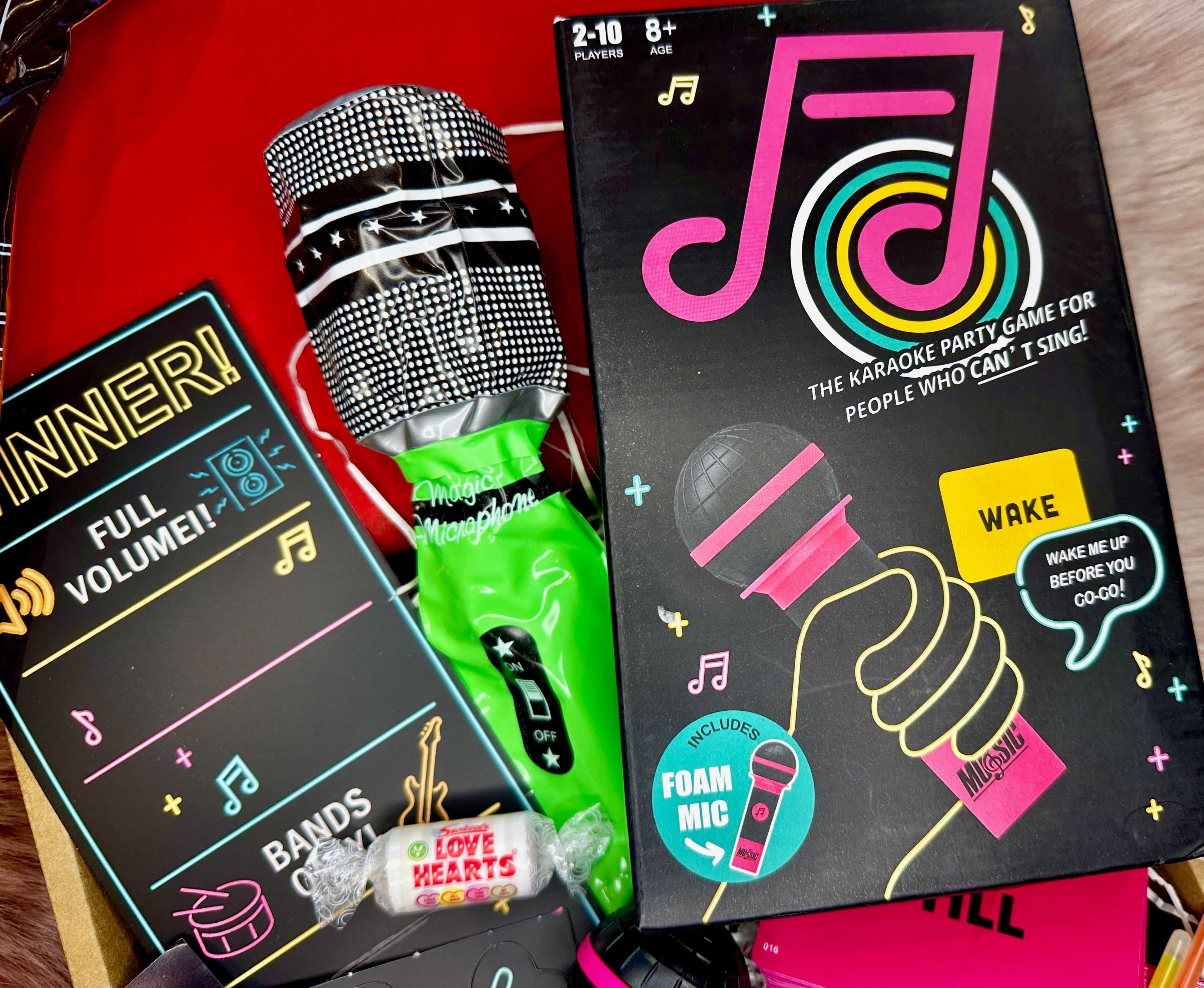 Karaoke Style Grab the Mic Date Night Gift Box
