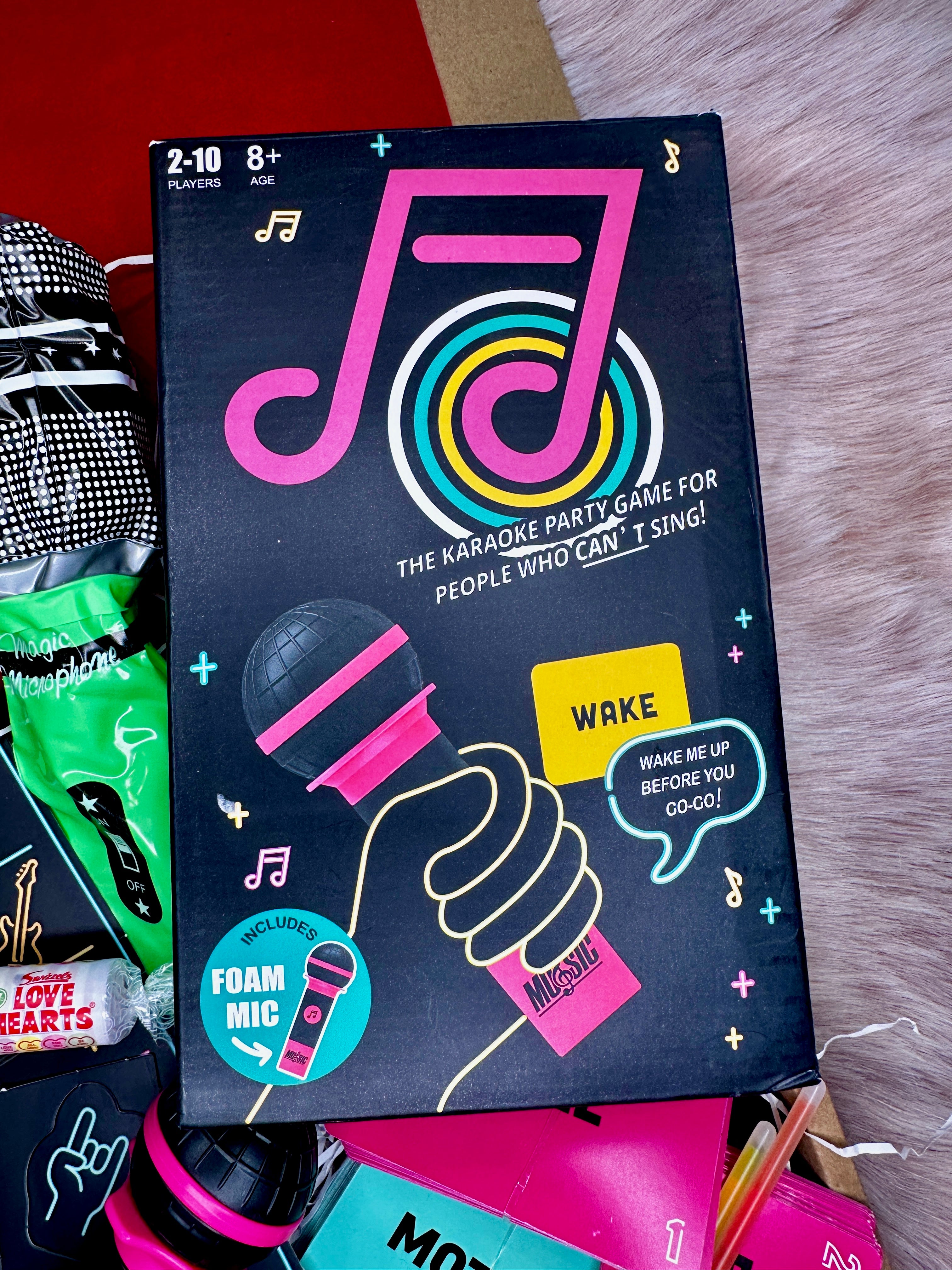 Karaoke Style Grab the Mic Date Night Gift Box