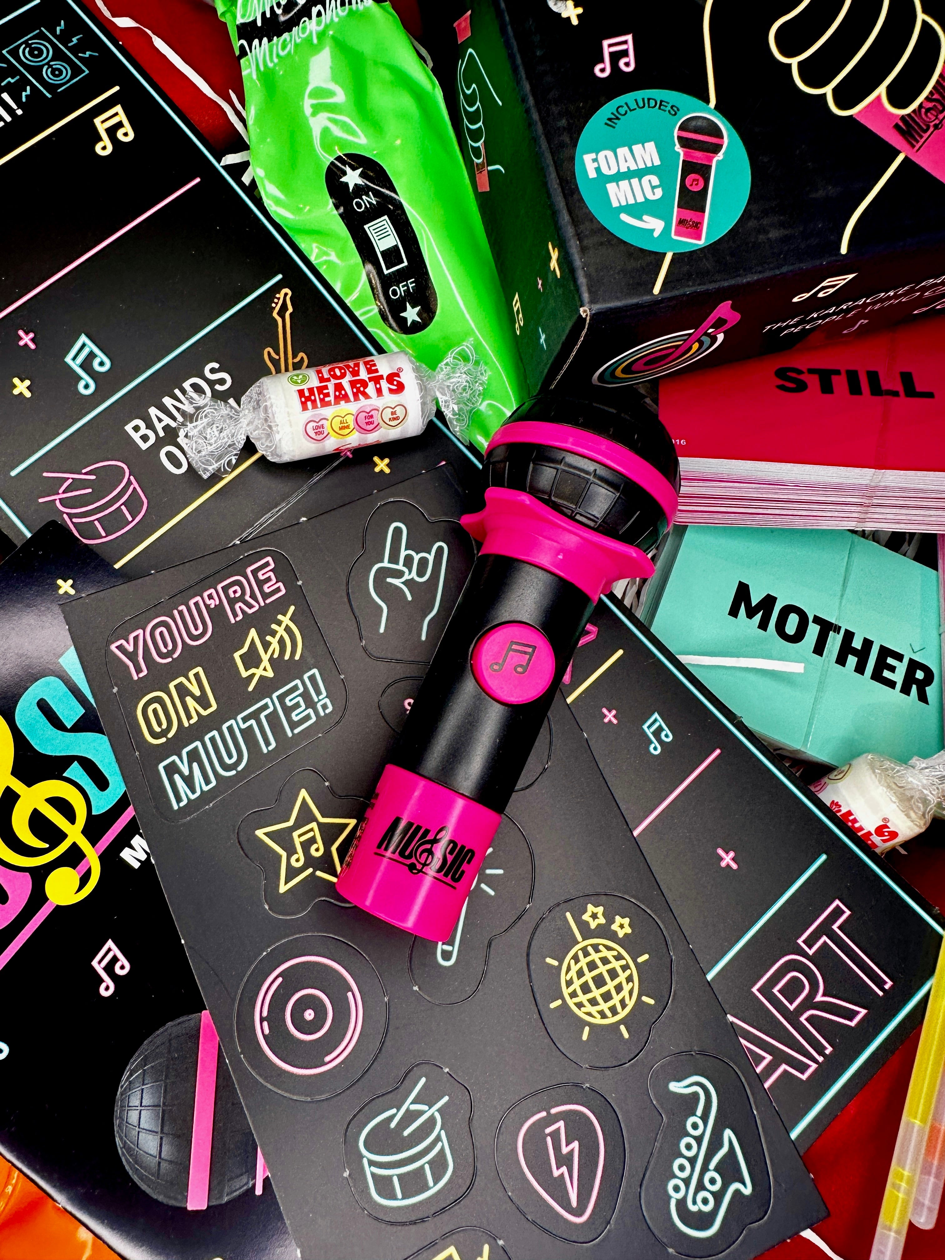 Karaoke Style Grab the Mic Date Night Gift Box