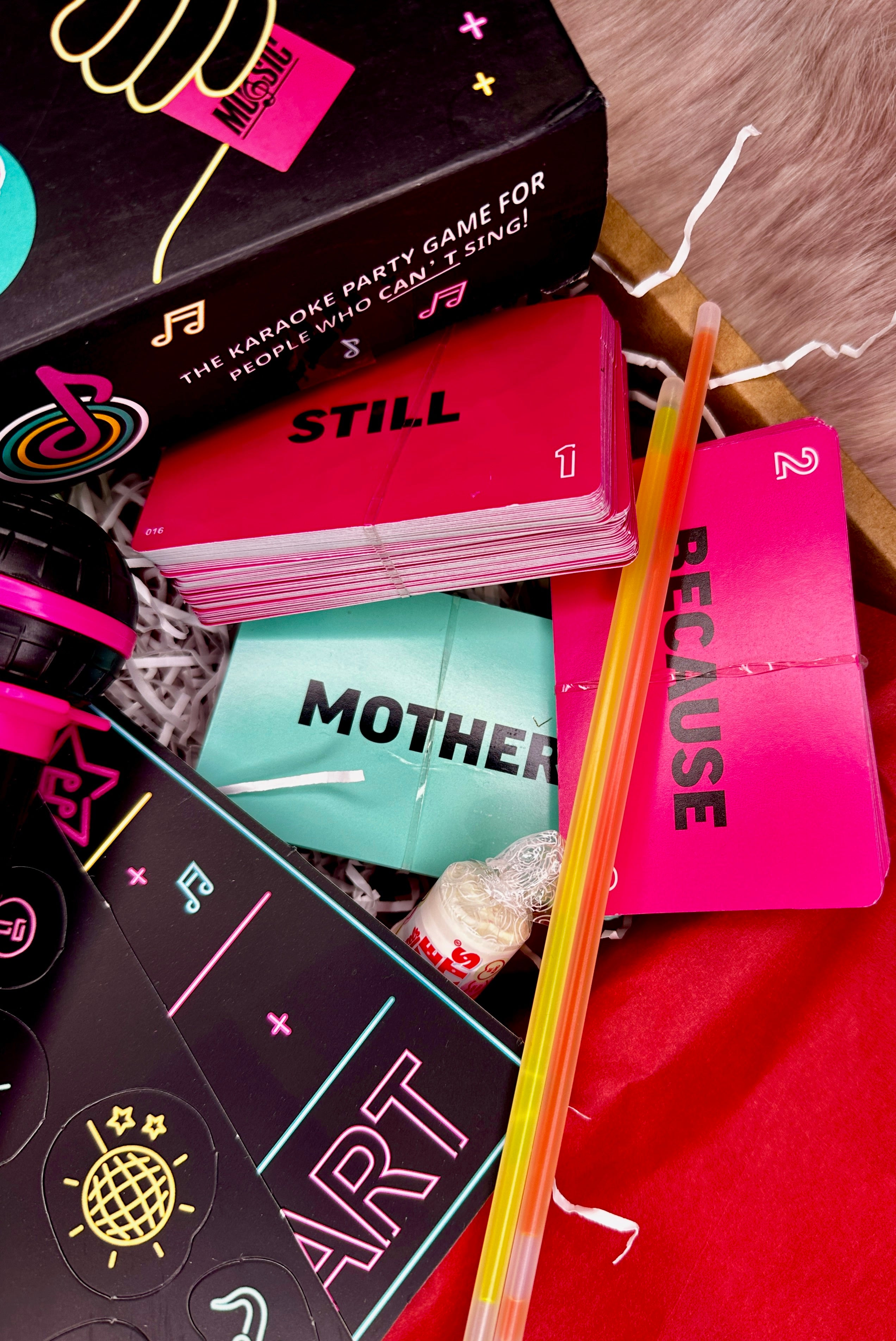 Karaoke Style Grab the Mic Date Night Gift Box